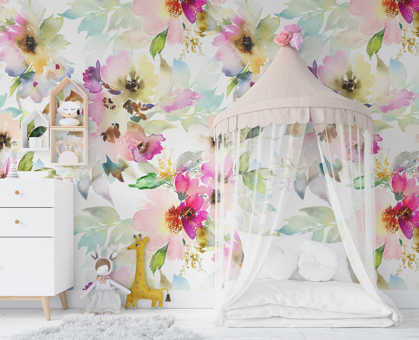 ARIA Wallpaper | Removable Pre-pasted Floral Wallpaper 0016