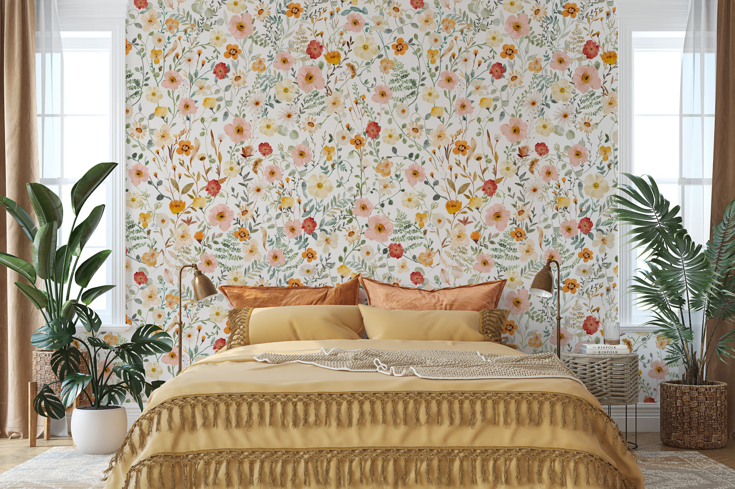 MADISON Wallpaper | Peel and Stick Removable Floral Wallpaper 0215