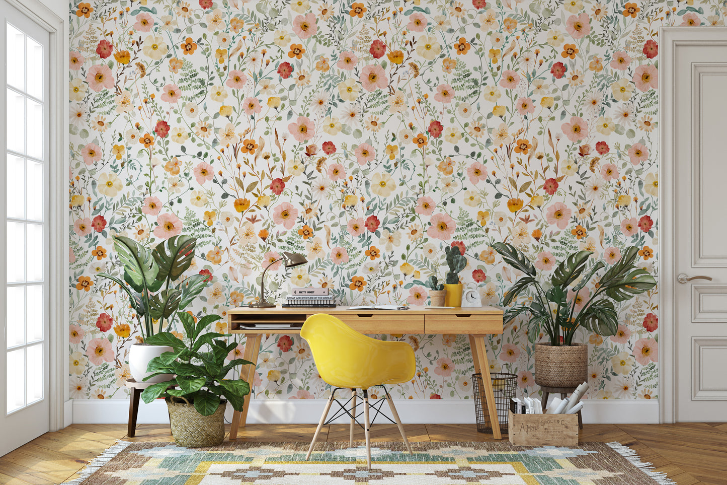 MADISON Wallpaper | Peel and Stick Removable Floral Wallpaper 0215