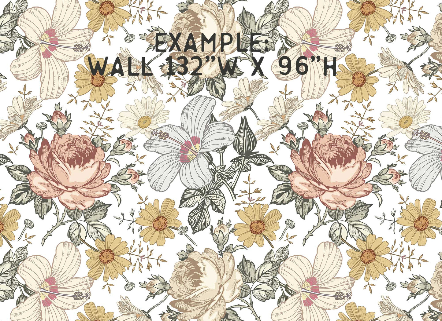 CAMILA Wallpaper | Removable Pre-pasted Floral Wallpaper 0130