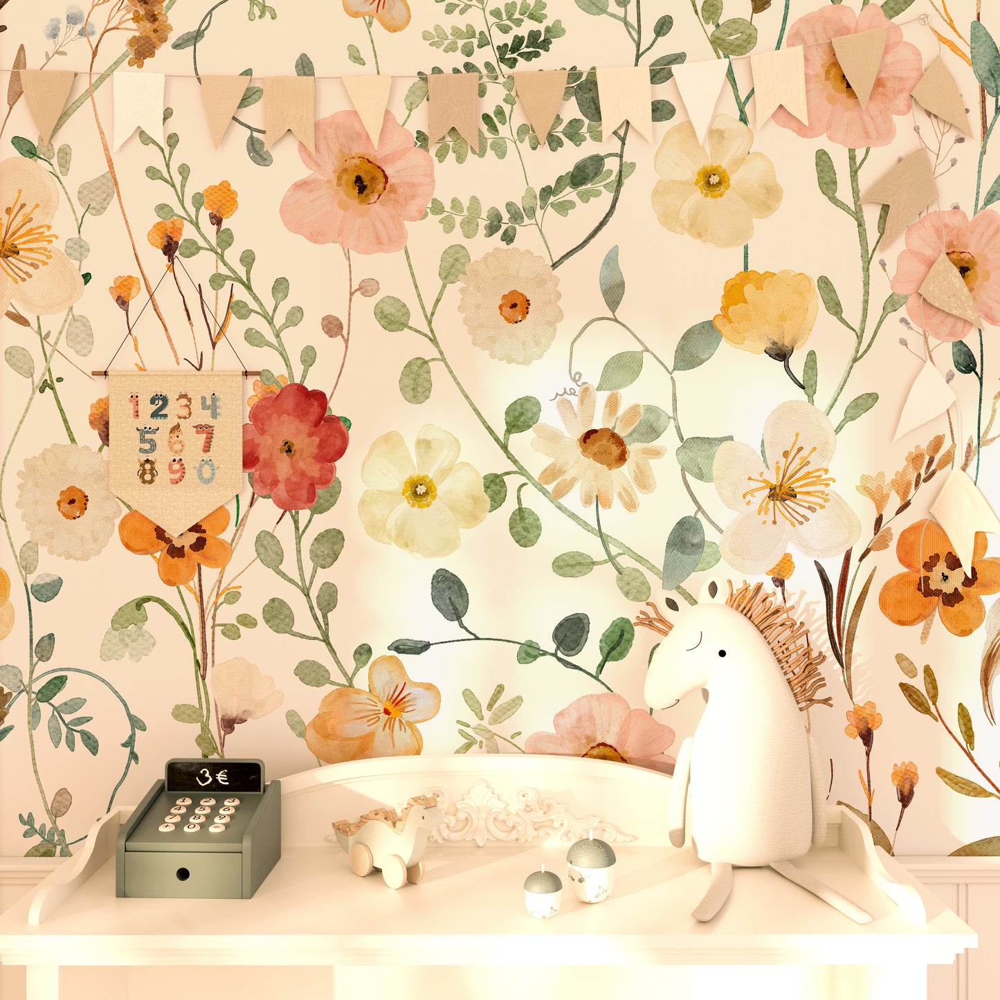 MADISON Wallpaper | Peel and Stick Removable Floral Wallpaper 0215