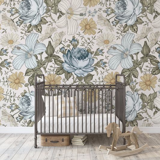 JAZMARIE Wallpaper | Removable Pre-pasted Floral Wallpaper 0135