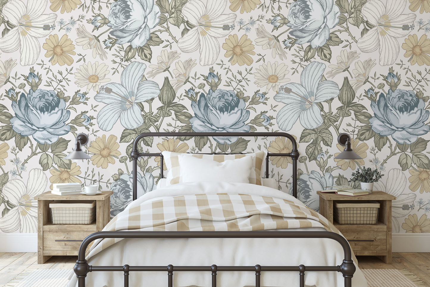 JAZMARIE Wallpaper | Peel and Stick Removable Floral Wallpaper 0135