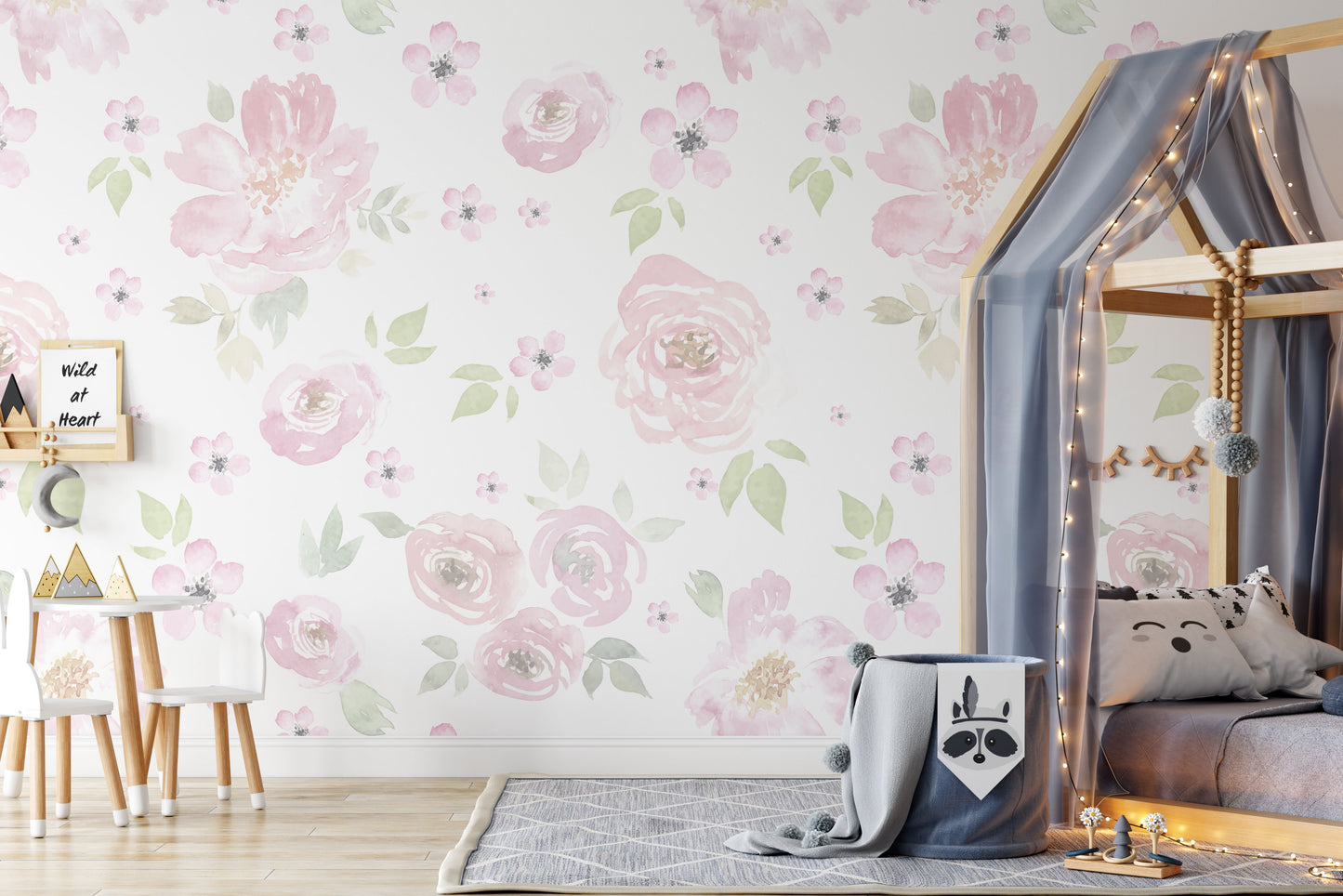 BELLA Wallpaper | Peel and Stick Removable Floral Wallpaper 0134