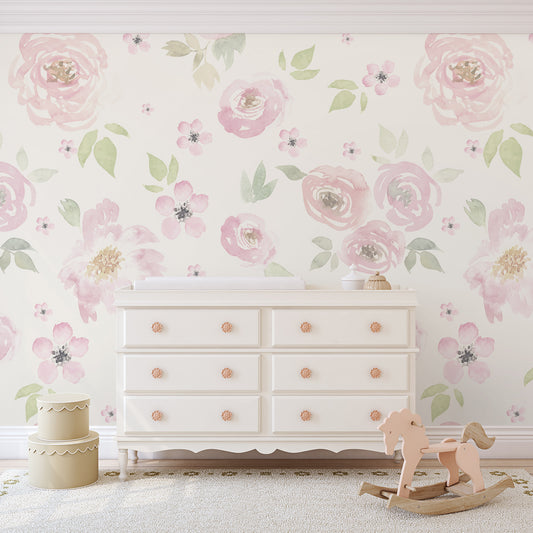 BELLA Wallpaper | Peel and Stick Removable Floral Wallpaper 0134