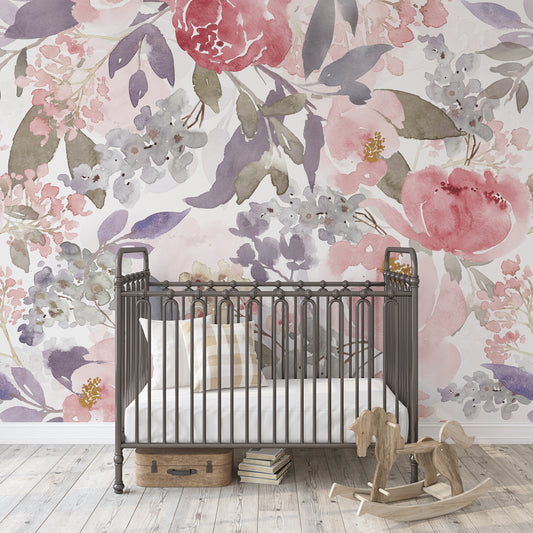 PRIM ANNE Wallpaper | Removable Pre-pasted Floral Wallpaper 0153