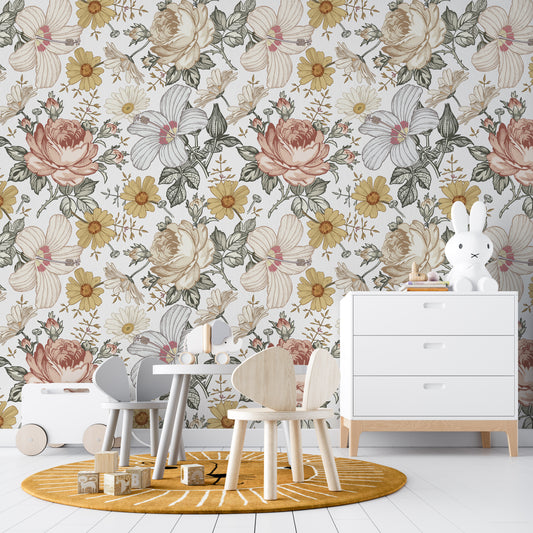 CAMILA S Wallpaper | Removable Pre-pasted Floral Wallpaper 0130