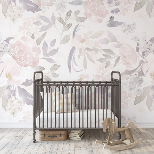 PRIM VINTAGE Wallpaper | Removable Pre-pasted Floral Wallpaper 0156