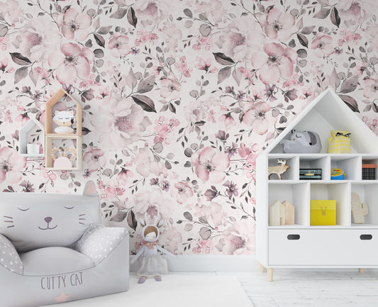 ROSIE Wallpaper | Peel and Stick Removable Floral Wallpaper 0191