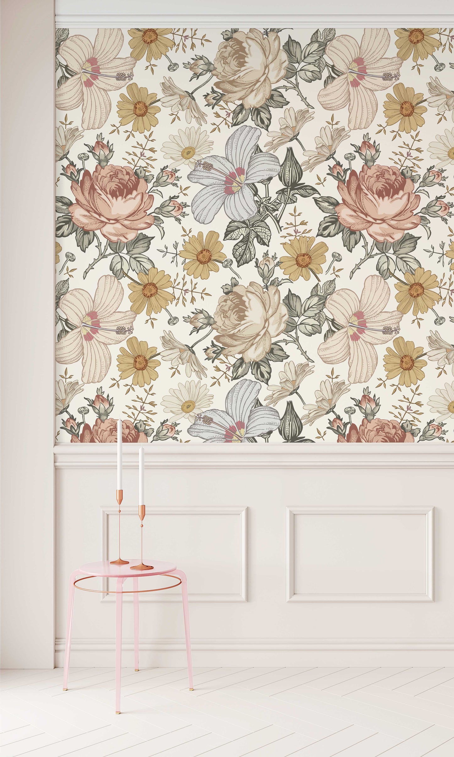 CAMILA S Wallpaper | Removable Pre-pasted Floral Wallpaper 0130