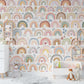 Wallpaper Rainbows Watercolor Nursery 0121