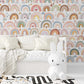 Wallpaper Rainbows Watercolor Nursery 0121