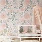 Wallpaper OLIVIA ROSE Watercolor Flowers Nursery 0114